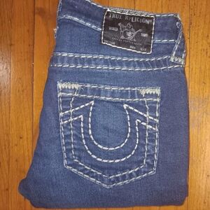 True Religion Women's Denim Jeans with White Stitching